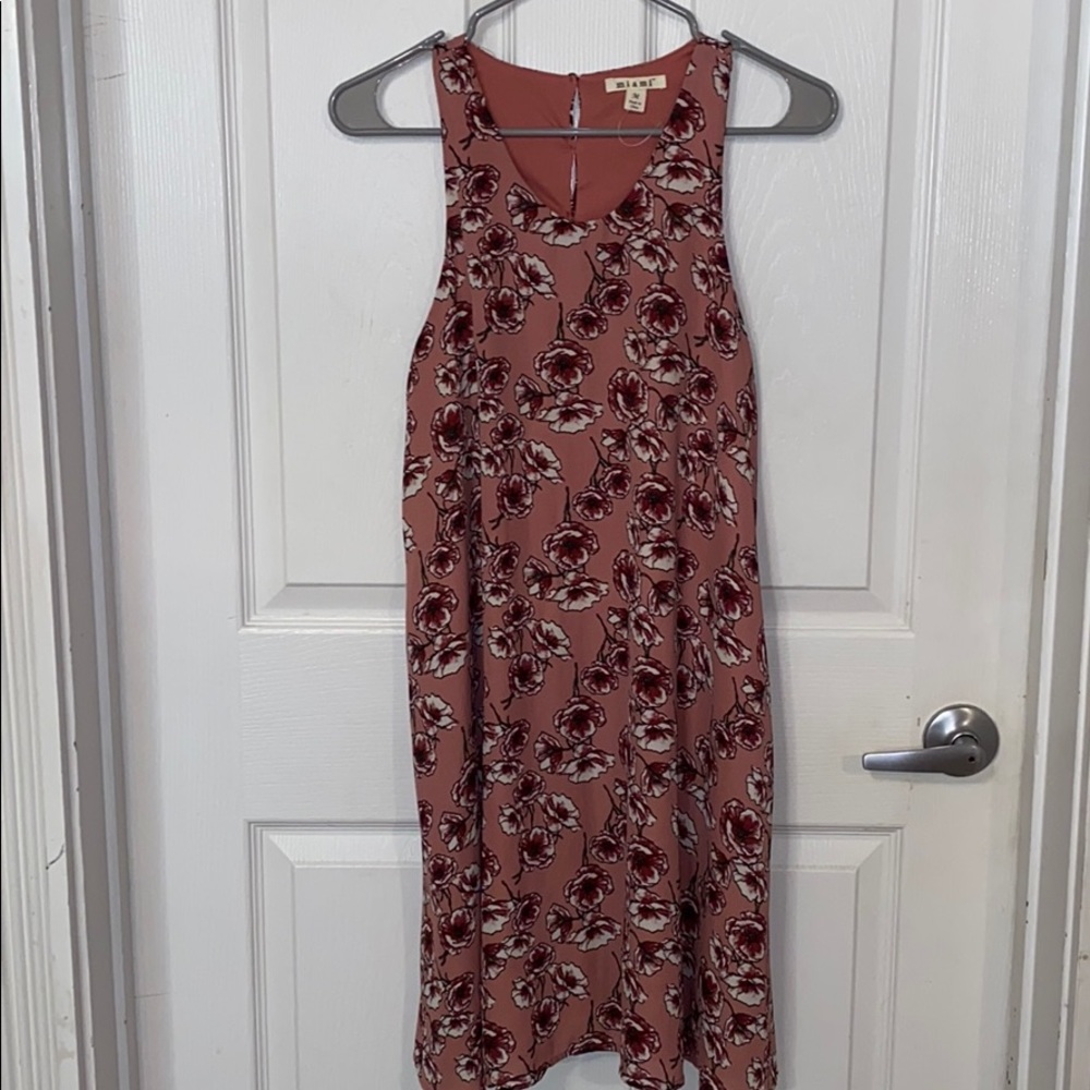 Flower pink dress! Super cute for summer!